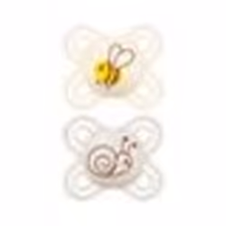 Sucettes-MAM Sucette Perfect Naissance - 0-2 Mois - Silicone - X2 (Modèle : Fleur et Coccinelle)