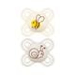Sucettes-MAM Sucette Perfect Naissance - 0-2 Mois - Silicone - X2 (Modèle : Fleur et Coccinelle)