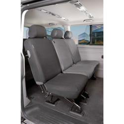 Housse de siège Transporter en tissu pour VW T5, siège arrière simple