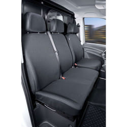 Walser - Housse de siège Transporter en tissu pour Mercedes Vito/Viano, siège simple et double