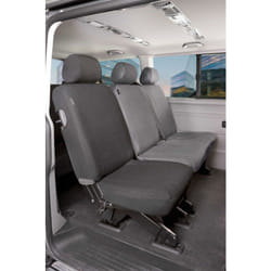 Walser - Housse de siège Transporter en tissu pour vw T6, siège arrière simple