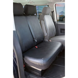 Walser - Housse de siège Transporter en simili cuir pour vw T5, banquette double à l'avant
