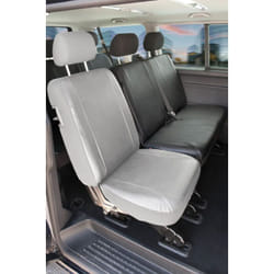 Housse de siège Transporter en simili cuir pour VW T5, double banquette arrière
