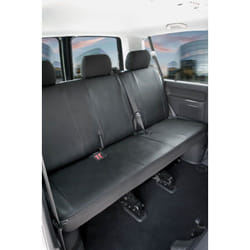 Walser - Housse de siège Transporter en simili cuir pour vw T5, banquette 3 places