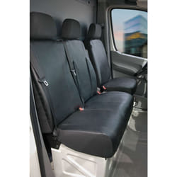Walser - Housse de siège Transporter en simili cuir pour vw Crafter, Mercedes Sprinter, siège simple et double