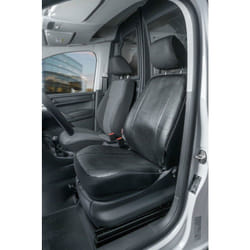 Walser - Housse de siège Transporter en simili cuir pour vw Caddy, siège avant simple