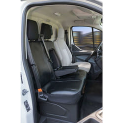 Walser - Housse de siège Transporter en simili cuir pour Ford Transit, double banquette avant
