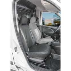 Walser - Housse de siège Transporter en simili cuir pour Fiat Doblo 2, siège passager simple