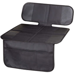 Walser - Coussin pour siège enfant George Premium, tapis de protection pour siège enfant noir
