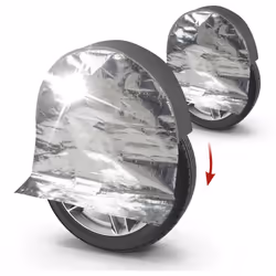 La protection thermique pour roues est le produit idéal pour protéger vos pneus contre le vieillissement dû aux rayons UV et  ...