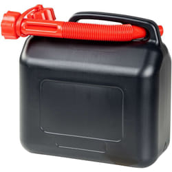 Walser - Bidon d'essence 5 litres, bidon de carburant homologué un, bidon de réserve avec fermeture de sécurité noir/rouge