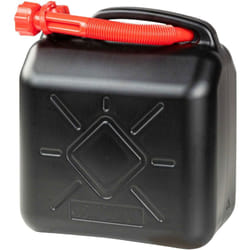 Walser - Bidon d'essence 10 litres, bidon de carburant homologué un, bidon de réserve avec fermeture de sécurité noir/rouge