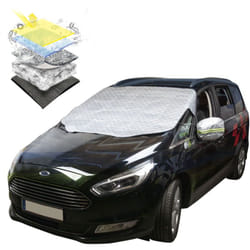 Walser - Protection thermique de pare-brise Premium avec couverture de rétroviseur latéral 157x126 cm