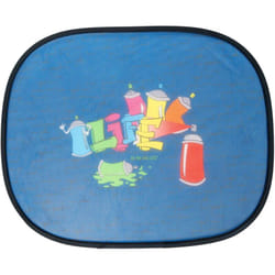 Walser - Ensemble de protection solaire Graffiti, deux pare-soleil bleus