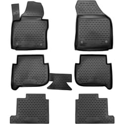 Tapis en caoutchouc XTR pour VW Touran I, II, 7 places, 2003 - 2015