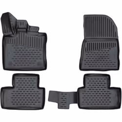 Le tapis de voiture XTR est conçu sur mesure pour le plancher de ton modèle de voiture et se fixe à l'aide des fixations d'or ...