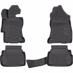 Le tapis de voiture XTR est conçu sur mesure pour le plancher de ton modèle de voiture et se fixe à l'aide des fixations d'or ...