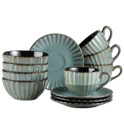 Service de table - MASER - 931966 - 12 pièces - Grès - Vintage rétro
