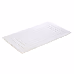 VOSSEN Feeling, Blanc, Monochromatique, Rectangulaire, Coton, Lavage en machine, 40 °C