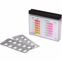 Kit danalyse PH et Chlore pour la piscine 2x10 tablettes