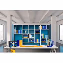 Exacompta Porte-revues Mag-cube Bee Blue - Bleu Clair - Nouveauté