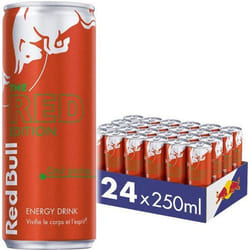 Red Bull - Boisson énergisante - Red Bull The Red Edition - Pastèque 24x250ml