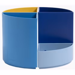 Exacompta Pot À Crayons Modulable The Quarter Bee Blue - Couleurs Assorties - Nouveauté, 120 mm, 120 mm, 113 g, Autriche