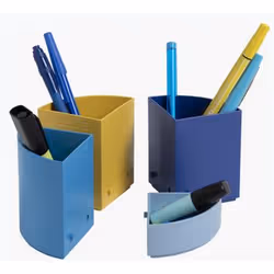 Exacompta Pot À Crayons Modulable The Quarter Bee Blue - Couleurs Assorties - Nouveauté - Vue supplémentaire 5