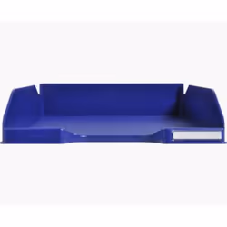 Exacompta 113104D bac de rangement de bureau Polystyrène Bleu