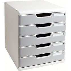 Exacompta 301041D bac de rangement de bureau Polystyrène Gris
