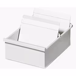 Exacompta Bac à fiches "K" DIN A7, A7, Plastique, Gris clair, Autriche, 225 mm, 123 mm