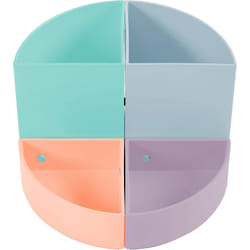 Exacompta 682296D porte crayons et stylos Plastique Corail, Vert, Bleu clair, Mauve