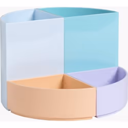 Exacompta 682296D porte crayons et stylos Plastique Corail, Vert, Bleu clair, Mauve