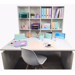 Exacompta 60196D sous-mains Carton Bleu, Corail, Vert, Mauve