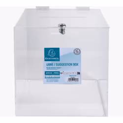 Exacompta 89158D tirelire Transparent polyméthacrylate de méthyle (PMMA) 1 pièce(s)