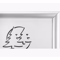 Exacompta 8394358D Cadre de mur 297 x 420 mm Rectangle Blanc Aluminium