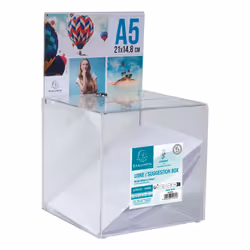 Exacompta 89258D support de panneau et stand d'information A5 Acrylique, polyméthacrylate de méthyle (PMMA) Transparent - Vue supplémentaire 4