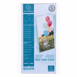 Exacompta 83058D, Support de panneau, Acrylique, polyméthacrylate de méthyle (PMMA), Transparent, verticale, 100 mm, 76 mm