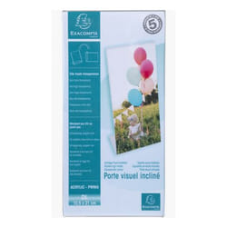 Exacompta 83058D support de panneau et stand d'information Acrylique, polyméthacrylate de méthyle (PMMA) Transparent