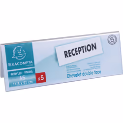 Exacompta 85358D plaque non-métallique Blanc Acrylique, polyméthacrylate de méthyle (PMMA)