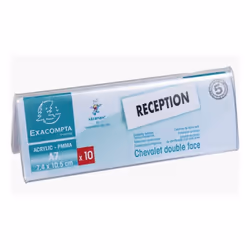 Exacompta 87358D support de panneau et stand d'information A7 Acrylique, polyméthacrylate de méthyle (PMMA) Transparent