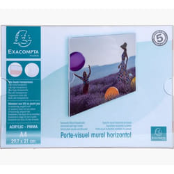 Exacompta 84858QD support de panneau et stand d'information A4 polyméthacrylate de méthyle (PMMA) Transparent