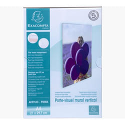 Exacompta 84858HD support de panneau et stand d'information A4 polyméthacrylate de méthyle (PMMA) Transparent