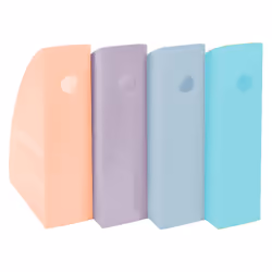 Exacompta 18296SETD porte-magazines Polystyrène Corail, Bleu clair, Vert clair, Mauve