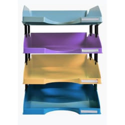 Exacompta 113293SETD bac de rangement de bureau Polystyrène Couleurs assorties