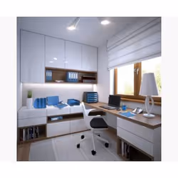 Exacompta 123100D bac de rangement de bureau Bleu
