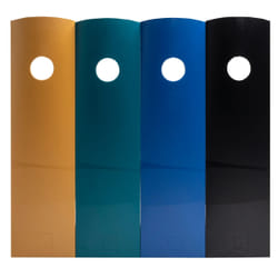 Exacompta Neo Deco Set porte-magazines Polystyrène Noir, Bleu, Or, Bleu