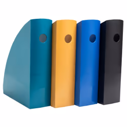 Exacompta Neo Deco Set porte-magazines Polystyrène Noir, Bleu, Or, Bleu