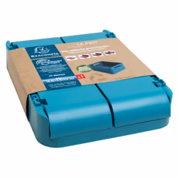 Exacompta 27034D Boîte de rangement Rectangulaire Polypropylène (PP) Bleu - Vue supplémentaire 8