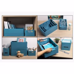 Exacompta Boîte pliable the smart case maxi skandi - bleu pacifique - nouveauté - Vue supplémentaire 10